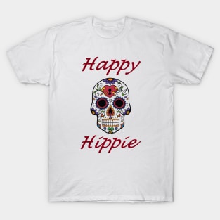 Happy Hippie Skull T-Shirt